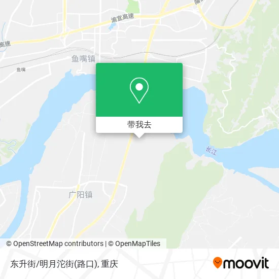 东升街/明月沱街(路口)地图