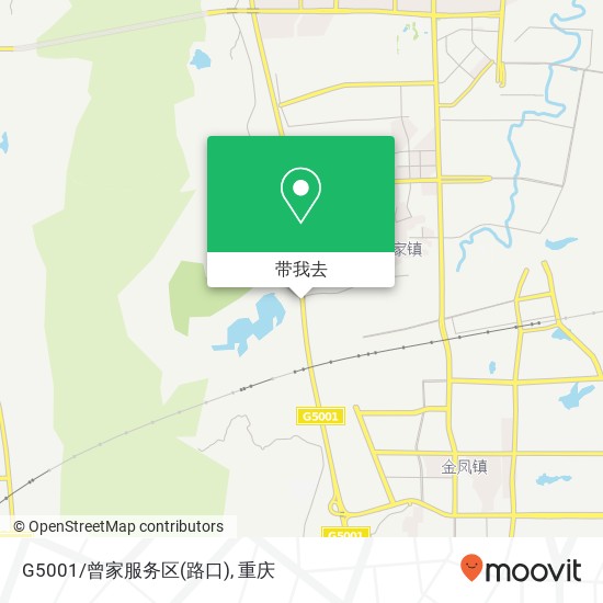 G5001/曾家服务区(路口)地图