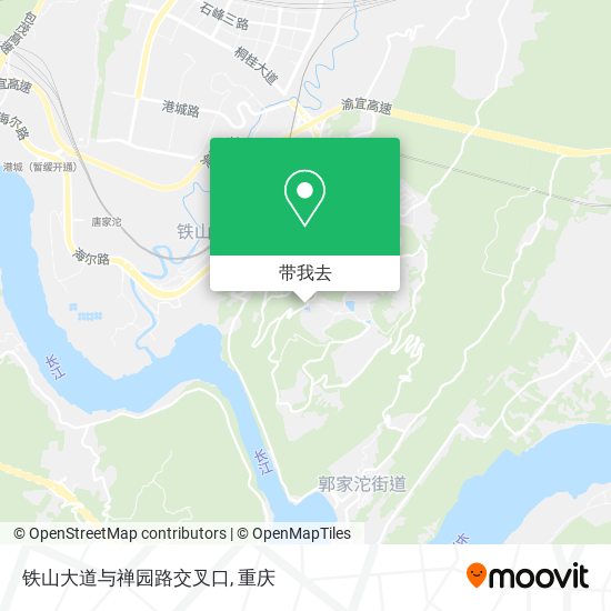 铁山大道与禅园路交叉口地图