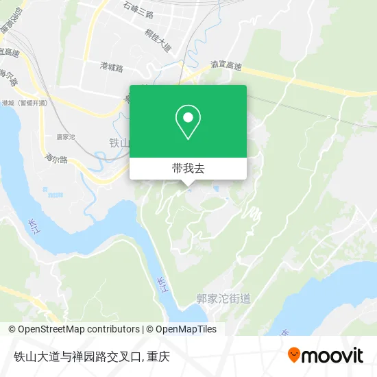 铁山大道与禅园路交叉口地图