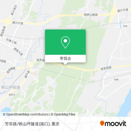 芳菲路/铁山坪隧道(路口)地图