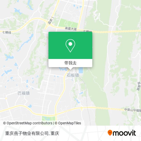重庆燕子物业有限公司地图