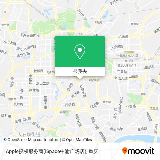 Apple授权服务商(iSpace中渝广场店)地图