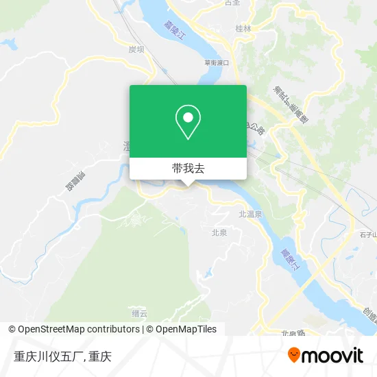 重庆川仪五厂地图
