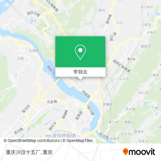 重庆川仪十五厂地图