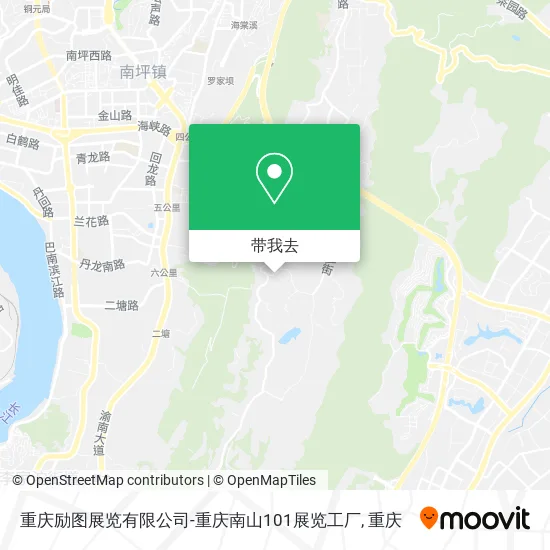 重庆励图展览有限公司-重庆南山101展览工厂地图