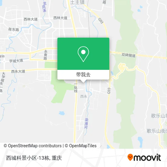 西城科景小区-13栋地图