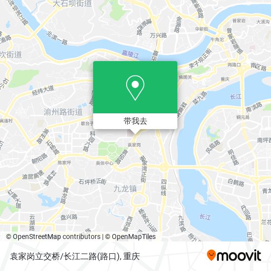 袁家岗立交桥/长江二路(路口)地图