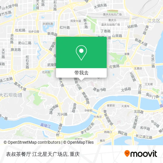 表叔茶餐厅 江北星天广场店地图