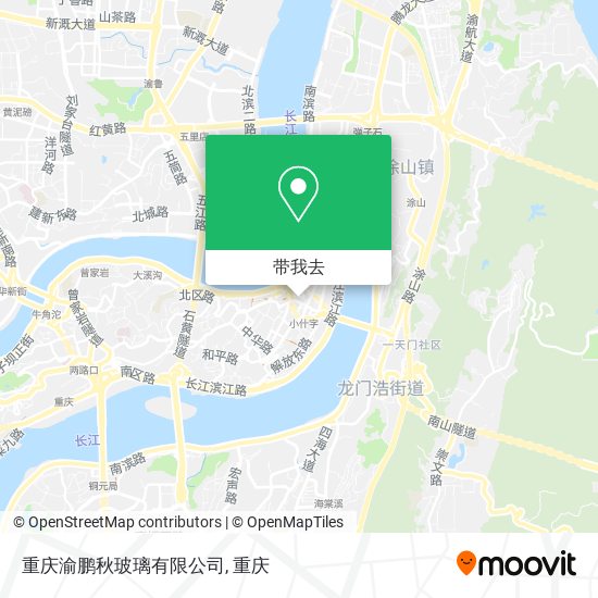 重庆渝鹏秋玻璃有限公司地图