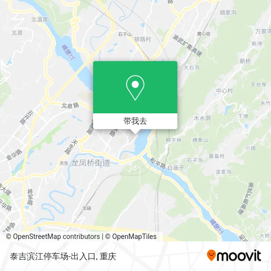 泰吉滨江停车场-出入口地图