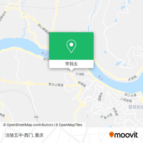 涪陵五中-西门地图