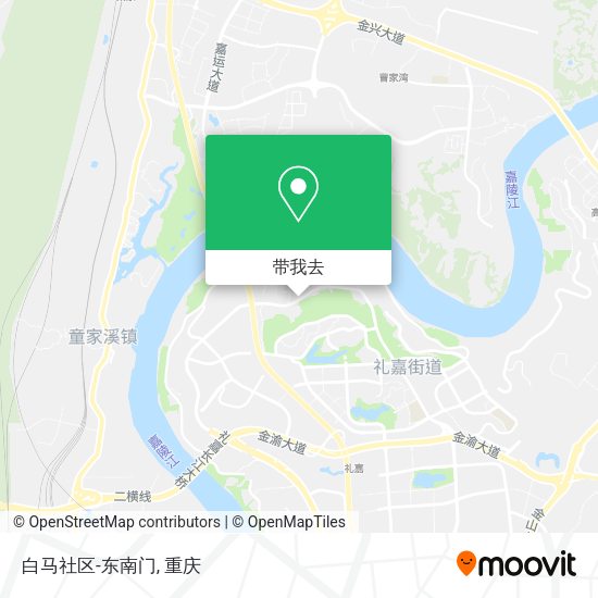 白马社区-东南门地图