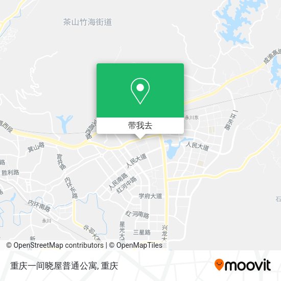 重庆一间晓屋普通公寓地图