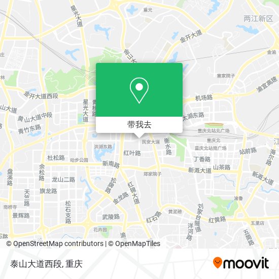 泰山大道西段地图