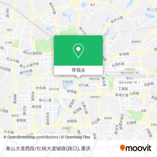 泰山大道西段/红锦大道辅路(路口)地图