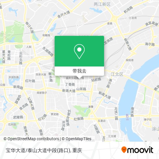 宝华大道/泰山大道中段(路口)地图