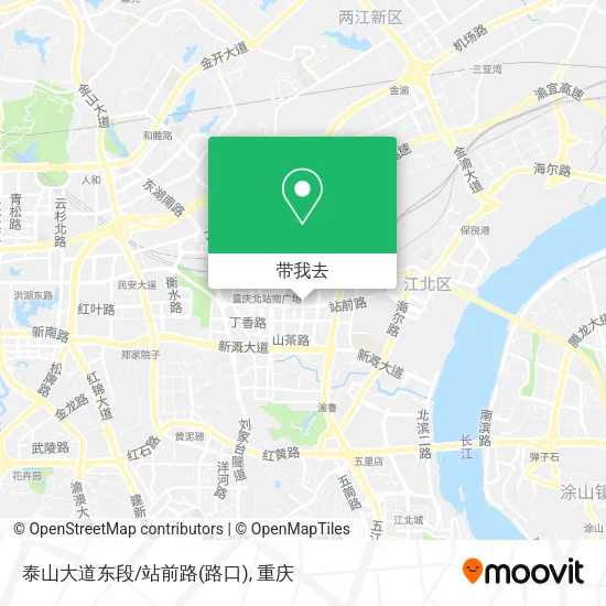 泰山大道东段/站前路(路口)地图