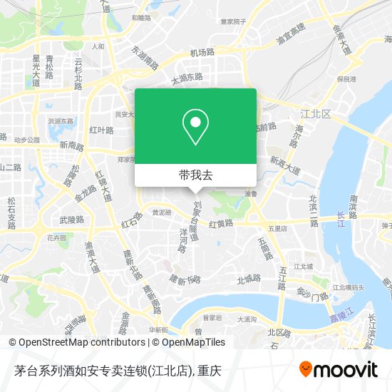 茅台系列酒如安专卖连锁(江北店)地图