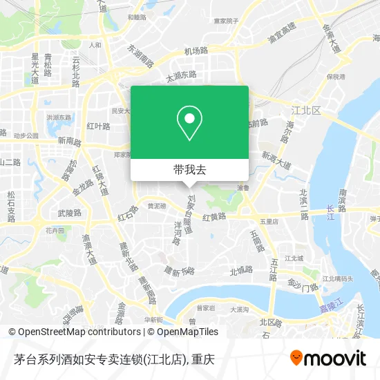茅台系列酒如安专卖连锁(江北店)地图