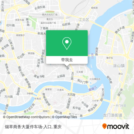 烟草商务大厦停车场-入口地图