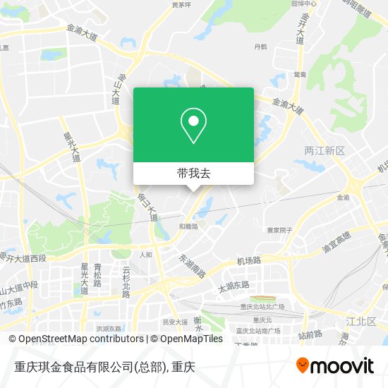 重庆琪金食品有限公司(总部)地图