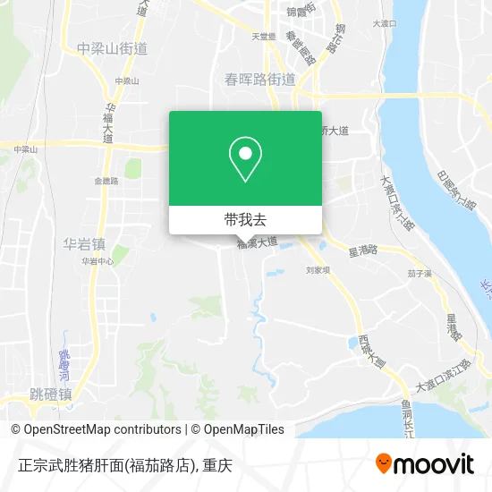 正宗武胜猪肝面(福茄路店)地图