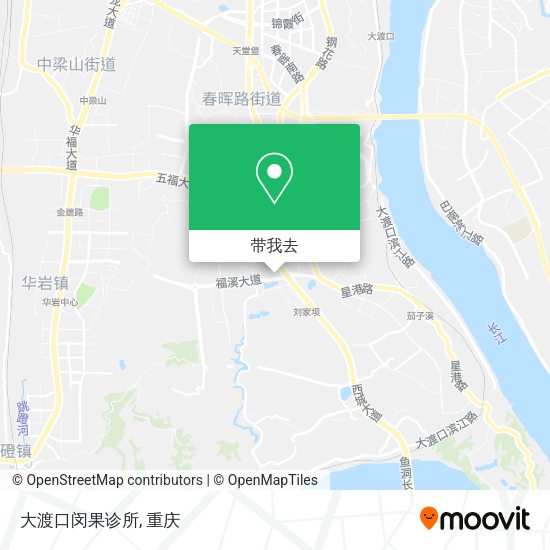 大渡口闵果诊所地图