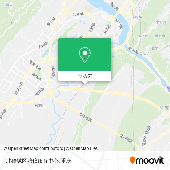北碚城区殡仪服务中心地图
