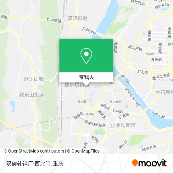 双碑轧钢厂-西北门地图