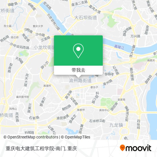 重庆电大建筑工程学院-南门地图