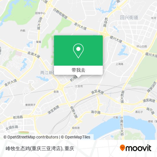 峰牧生态鸡(重庆三亚湾店)地图