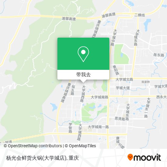 杨光会鲜货火锅(大学城店)地图