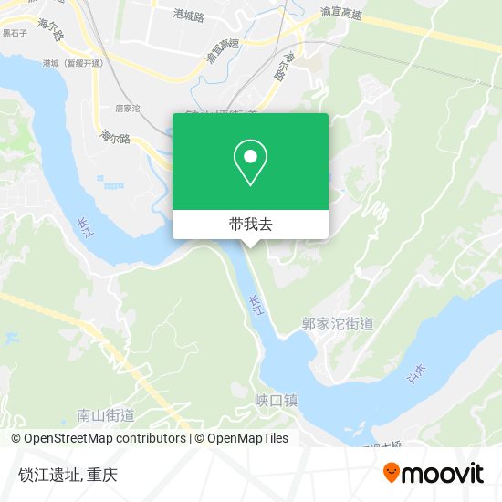 锁江遗址地图