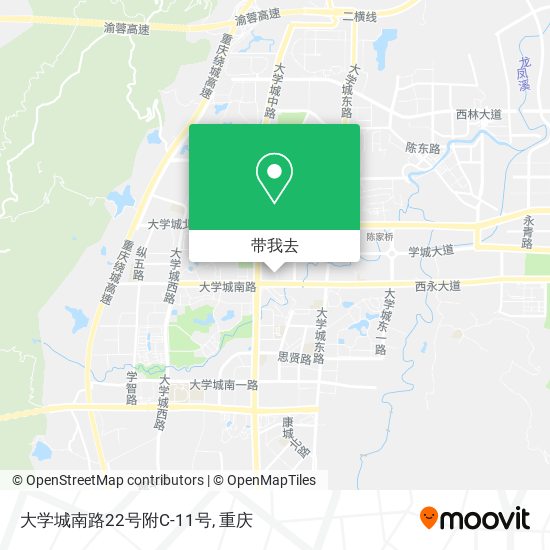 大学城南路22号附C-11号地图