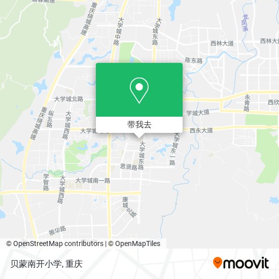 贝蒙南开小学地图