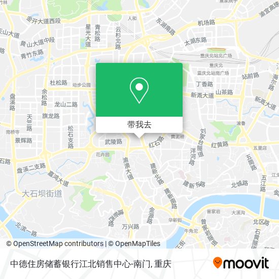 中德住房储蓄银行江北销售中心-南门地图