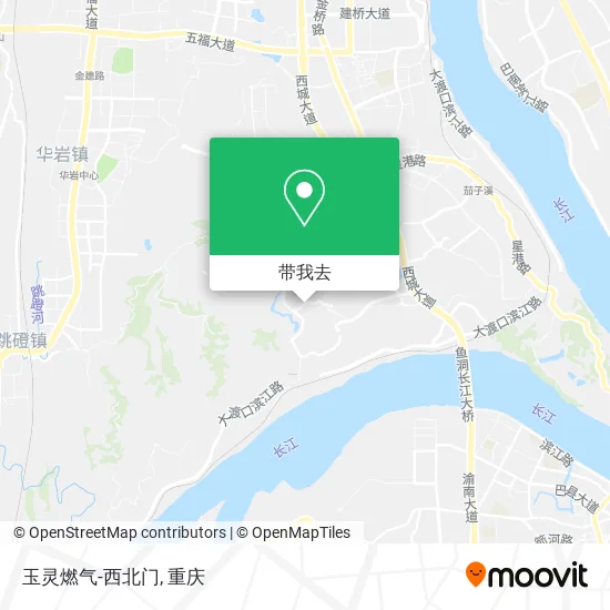 玉灵燃气-西北门地图