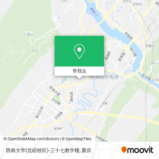 西南大学(北碚校区)-三十七教学楼地图