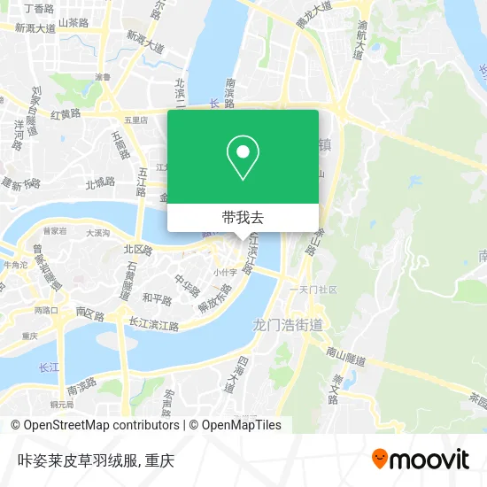咔姿莱皮草羽绒服地图