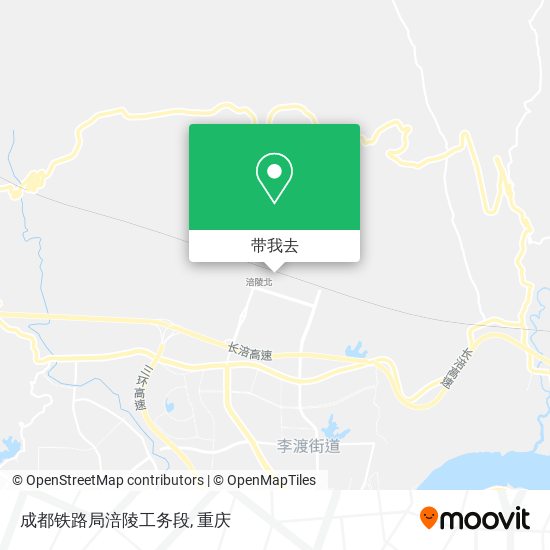 成都铁路局涪陵工务段地图