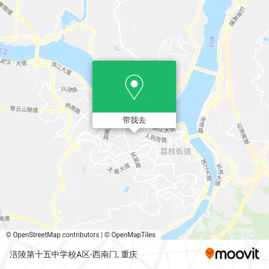 涪陵第十五中学校A区-西南门地图