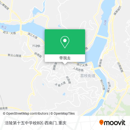 涪陵第十五中学校B区-西南门地图