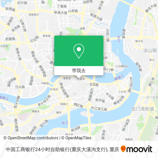 中国工商银行24小时自助银行(重庆大溪沟支行)地图