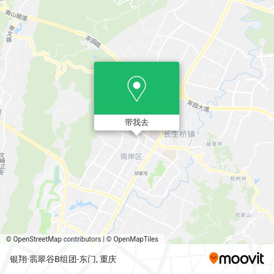银翔·翡翠谷B组团-东门地图