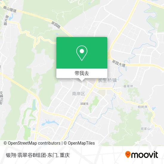 银翔·翡翠谷B组团-东门地图