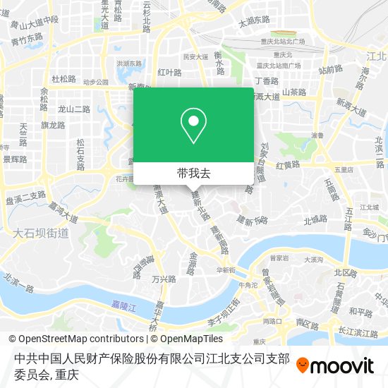 中共中国人民财产保险股份有限公司江北支公司支部委员会地图