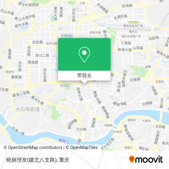 晓丽理发(建北八支路)地图