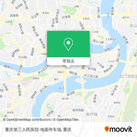 重庆第三人民医院-地面停车场地图