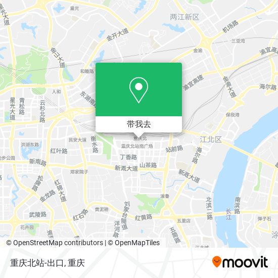 重庆北站-出口地图